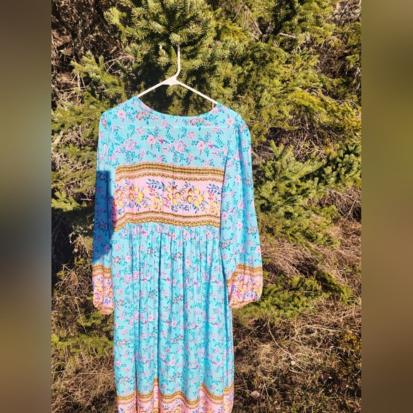 "Double Front Tie Bohemian Bliss" CHERIE BLISS Dress - Picture 3 of 5